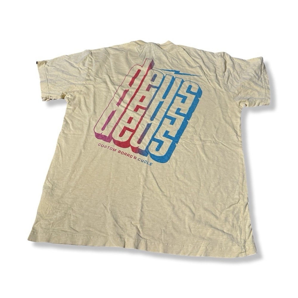 Deus Ex Machina Board & Cycle Yellow T Shirt Size Medium